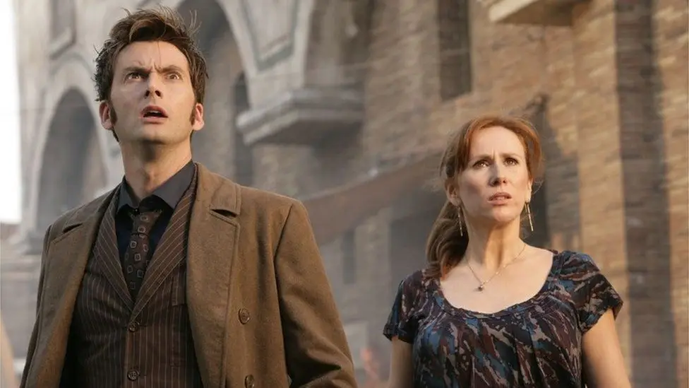 Catherine Tate and David Tennant appeared on Doctor Who together in 2006.