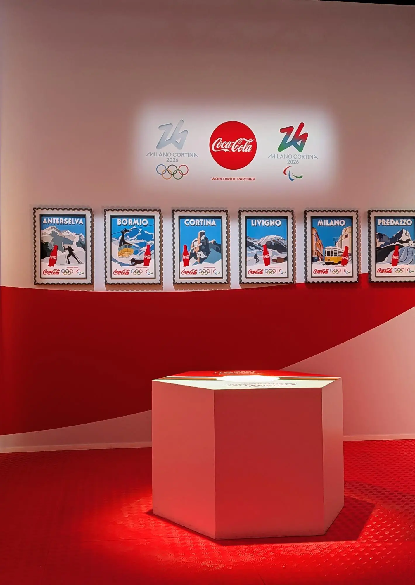 Coca-Cola's six-pin collection of the Athletes' villages at The Peak (Supplied)