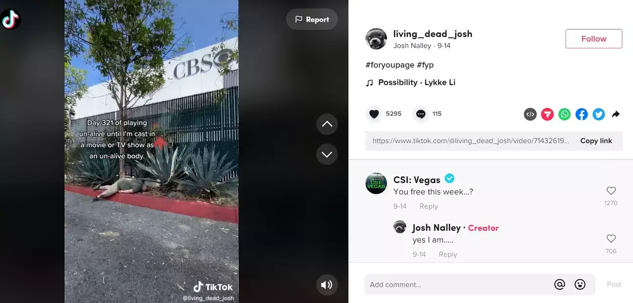 The man finally landed his dream role after nearly an entire year.