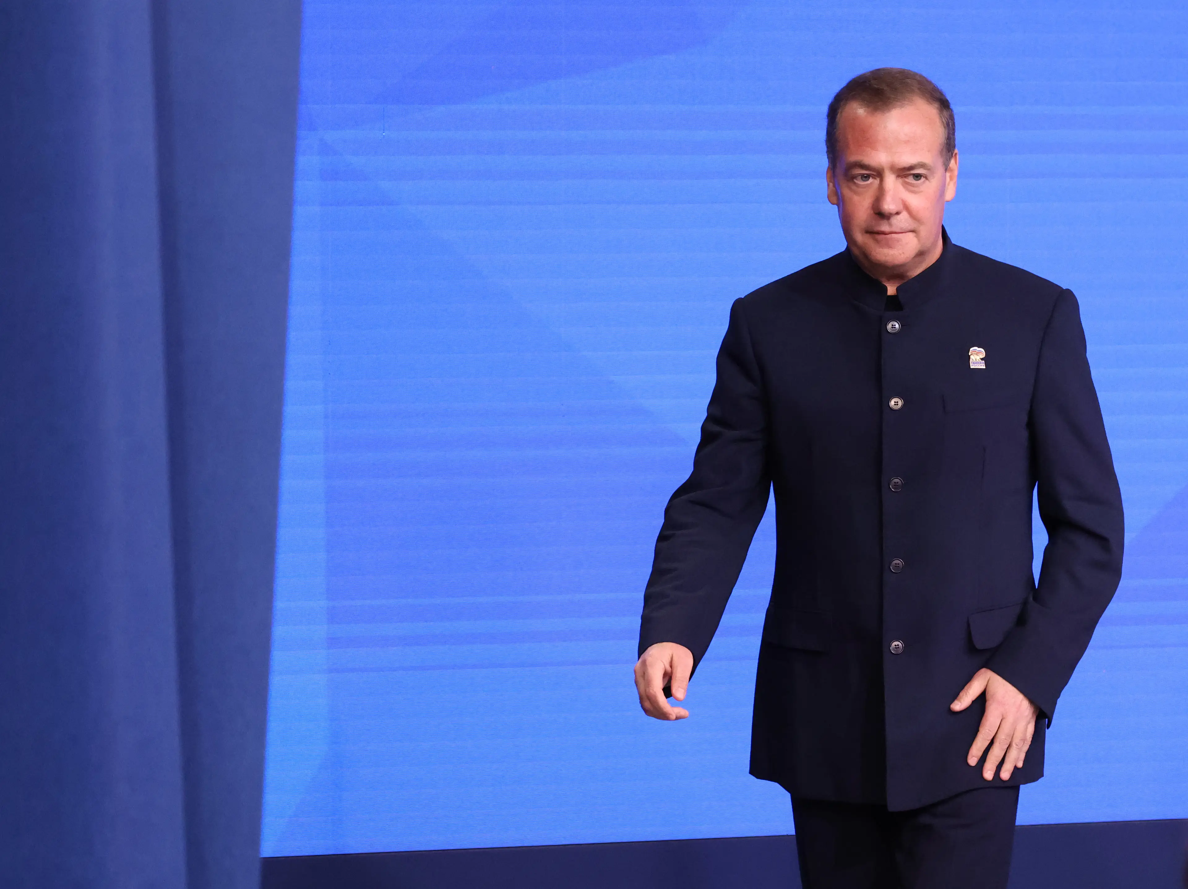 Dmitry Medvedev has threatened a ‘full-scale space war’ (Contributor/Getty Images)
