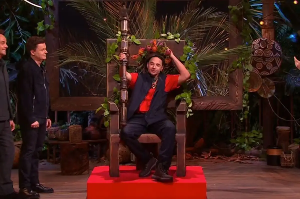 Adam Thomas is King of the Jungle and the second I'm A Celeb 'legend' (ITV)