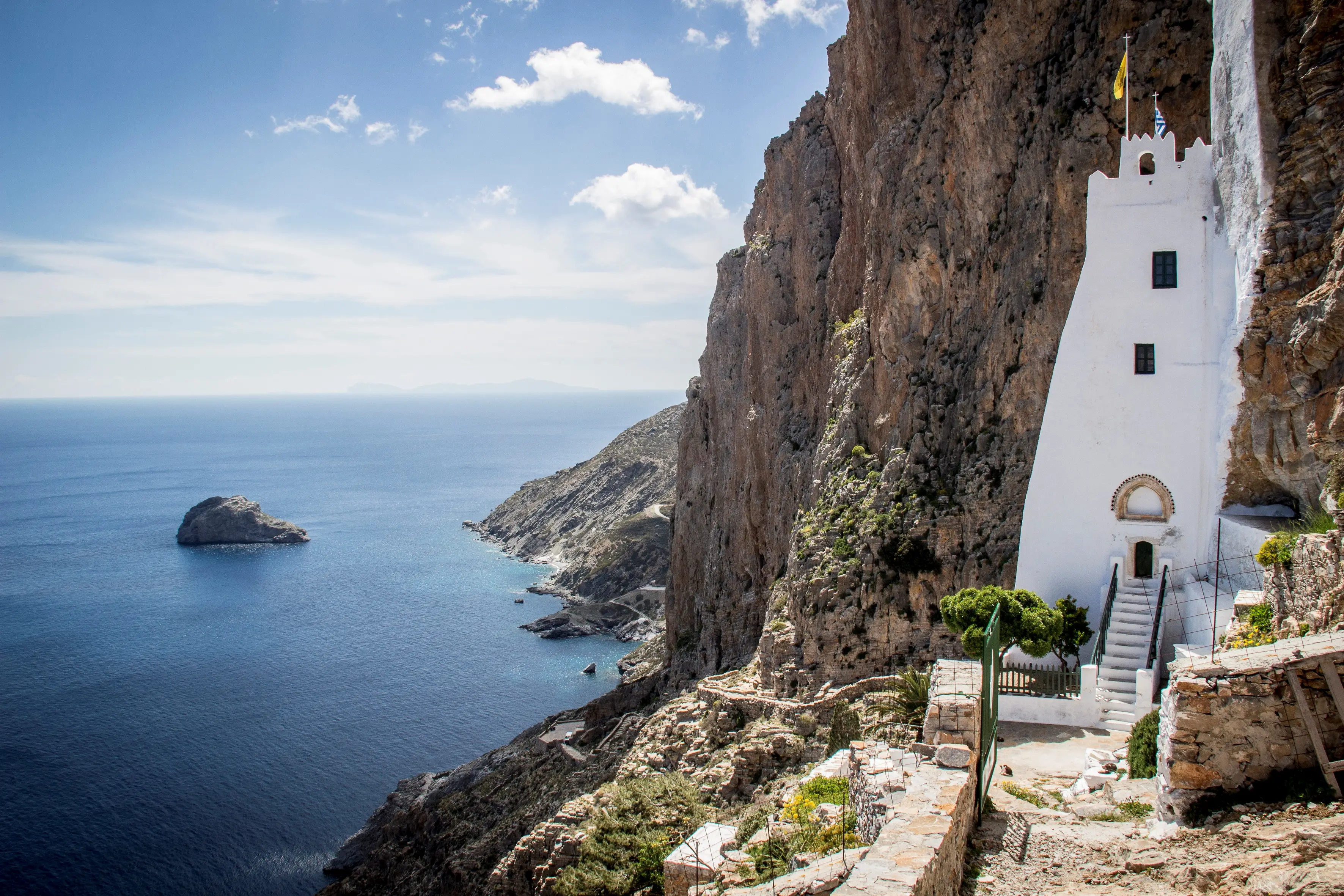 Several people have gone missing on Greek islands while hiking during a recent heatwave. (Andia/Universal Images Group via Getty Images)