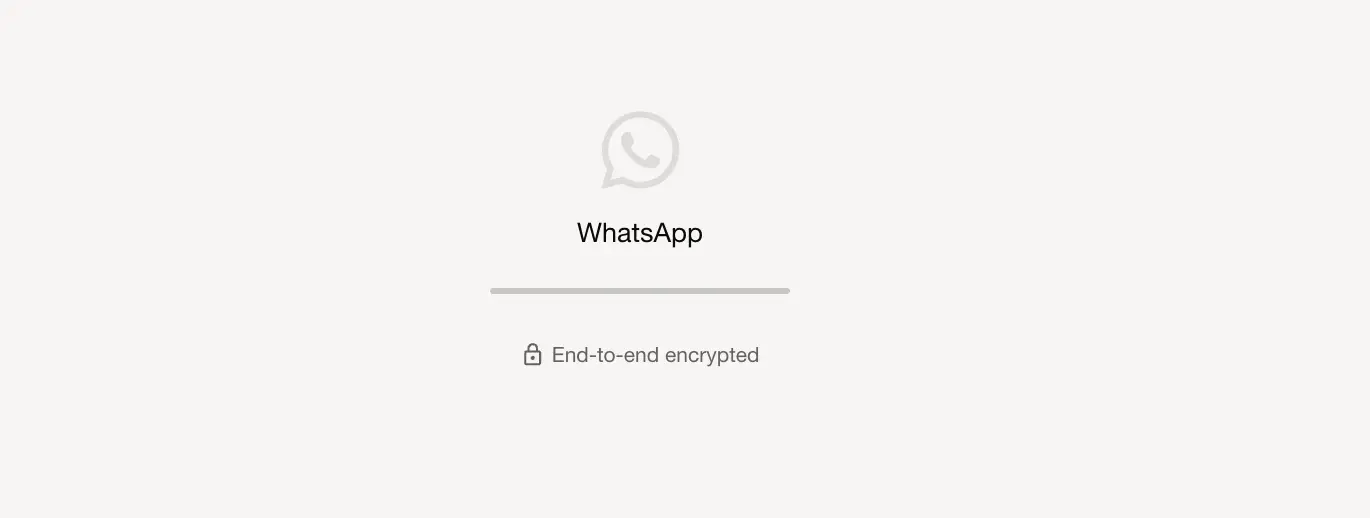Meanwhile, WhatsApp currently looks like this on desktop