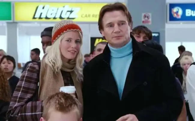 Claudia Schiffer and Liam Neeson in Love Actually (Universal Pictures)