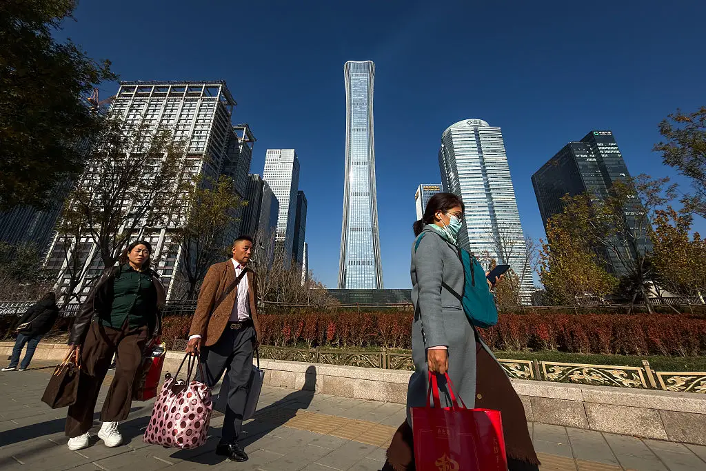The CITIC Tower in Beijing. (Cheng Xin/Getty Images)