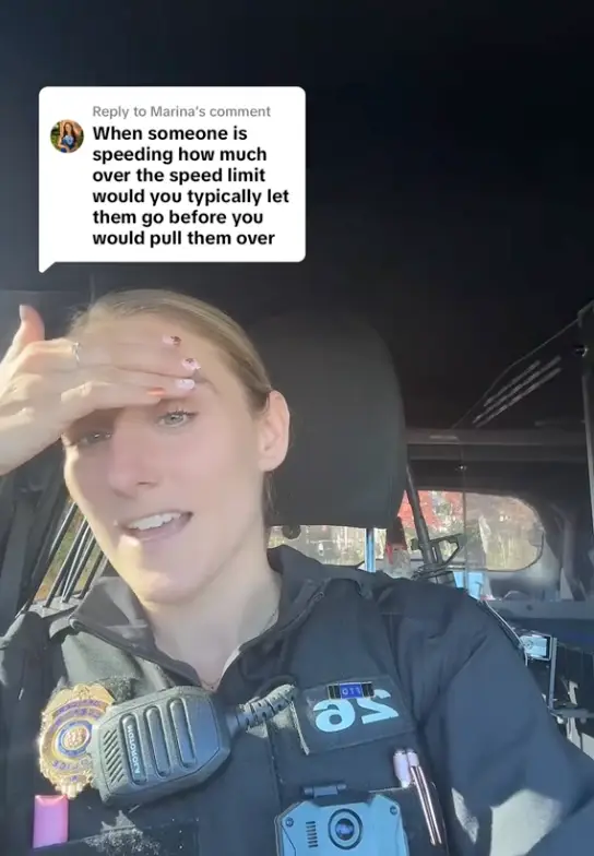 Tara Miller has divided the crowd over her approach to speeding drivers (TikTok/@tara.miller826)