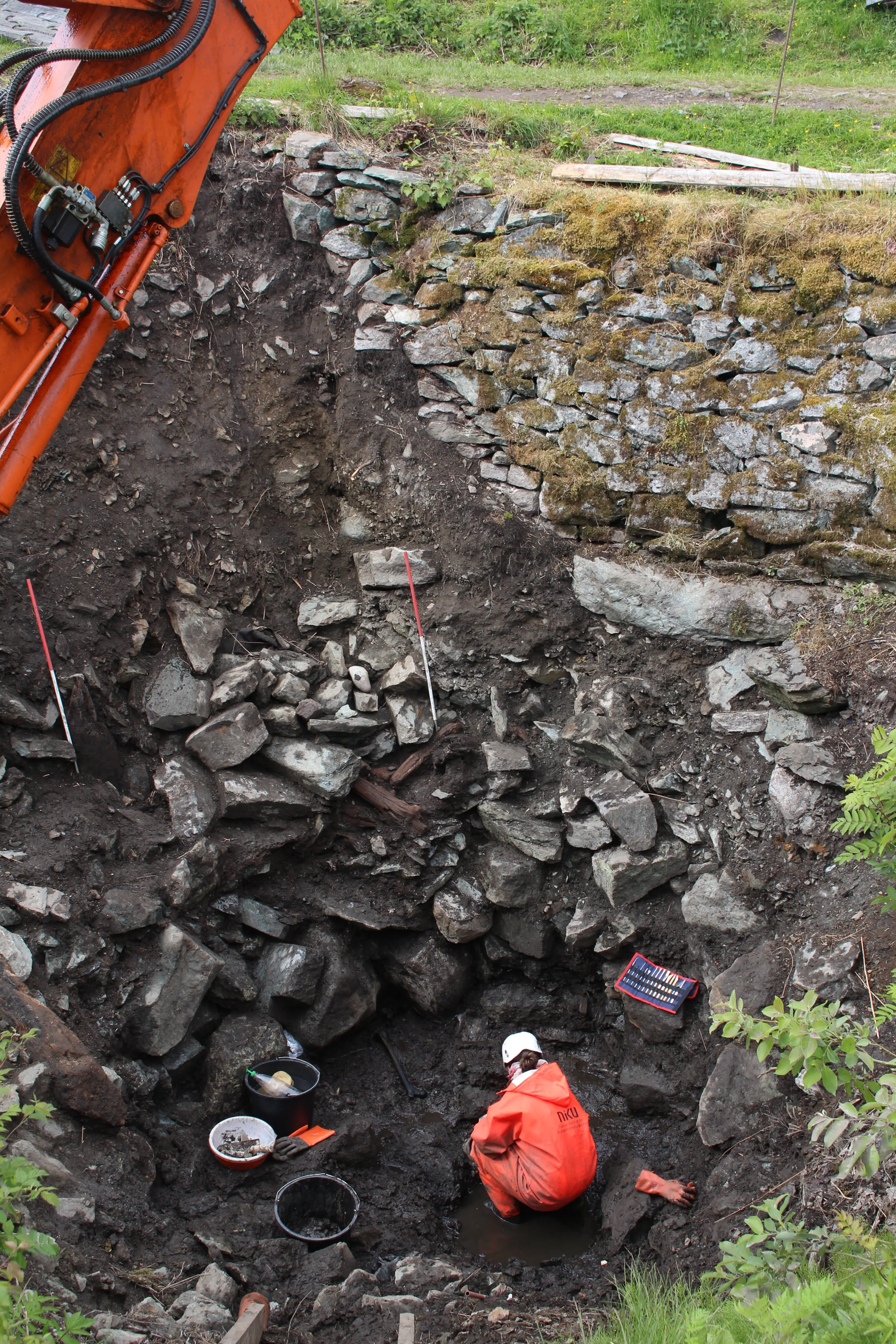 A modern excavation of the site (Åge Hojem NTNU Vitenskapsmuseet)