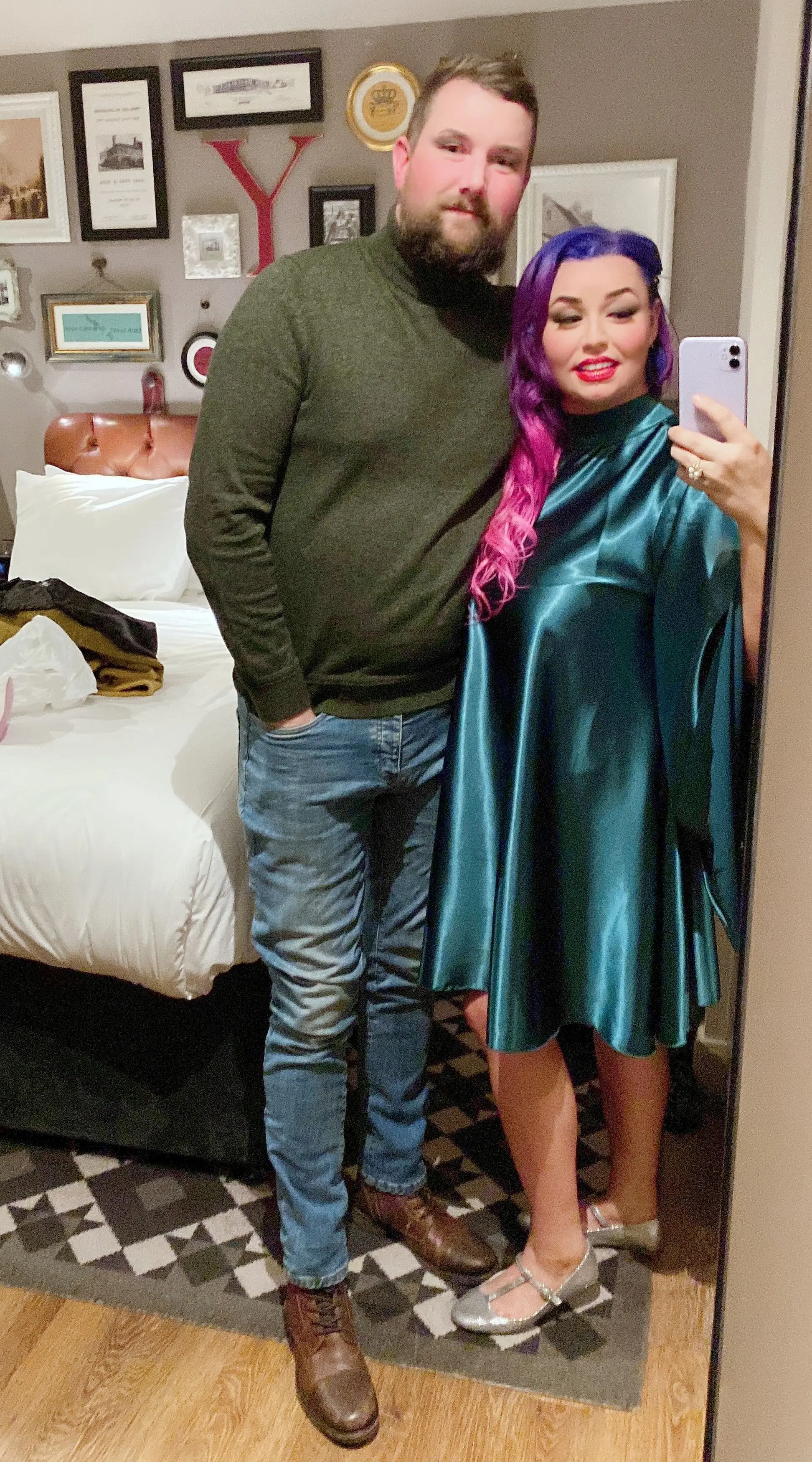 Marie with husband Patrick.