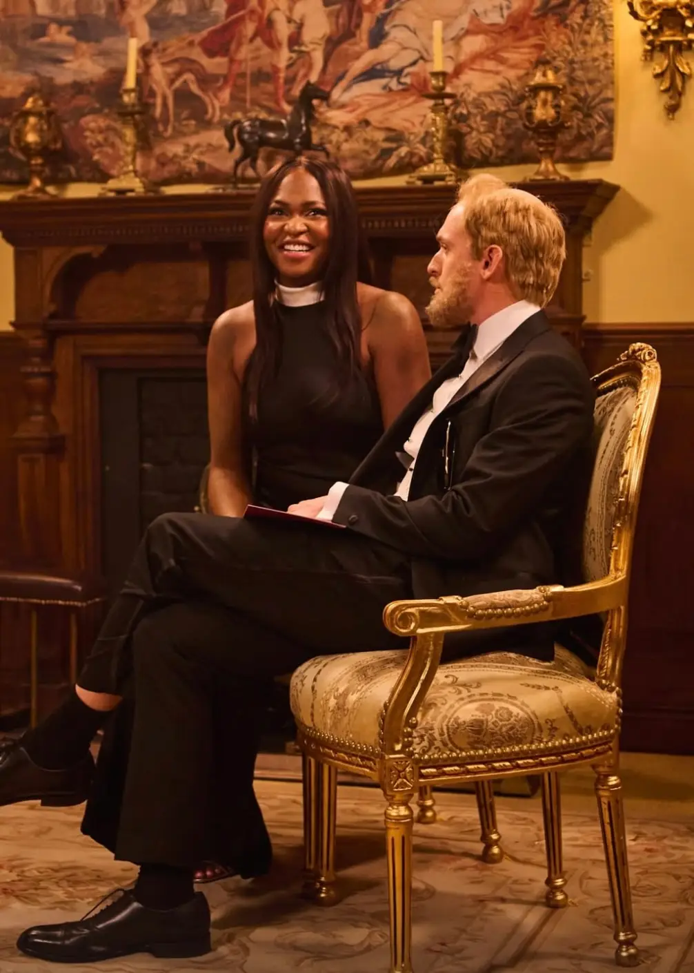 Comedy stars Ayoade Bamgboye and Jack Shep played Meghan and Harry (Instagram/@snluk)
