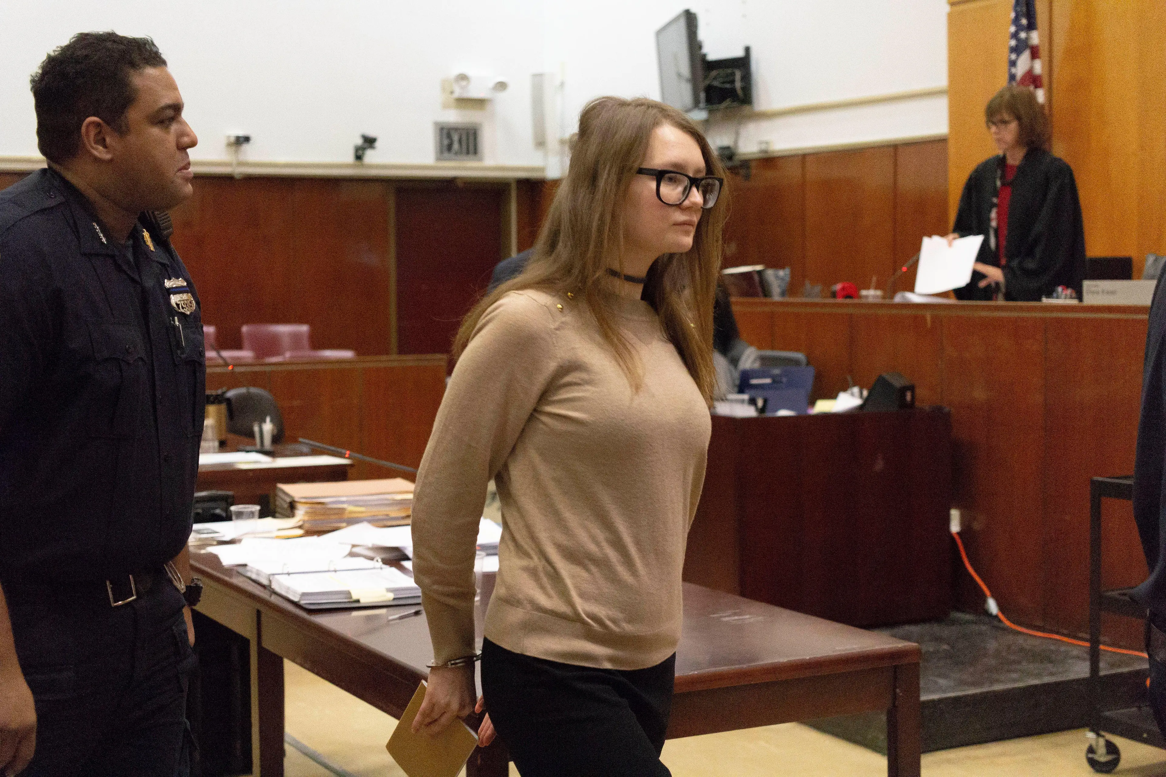 Anna Sorokin in a New York court in 2019 when she was on trial for fraud.