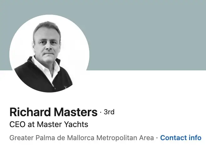 Richard Masters ran a yacht management company.