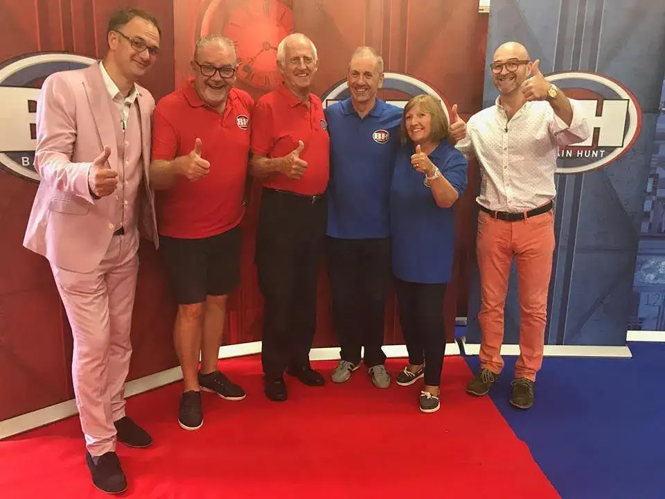 Stevie Turner (second from left) on Bargain Hunt.