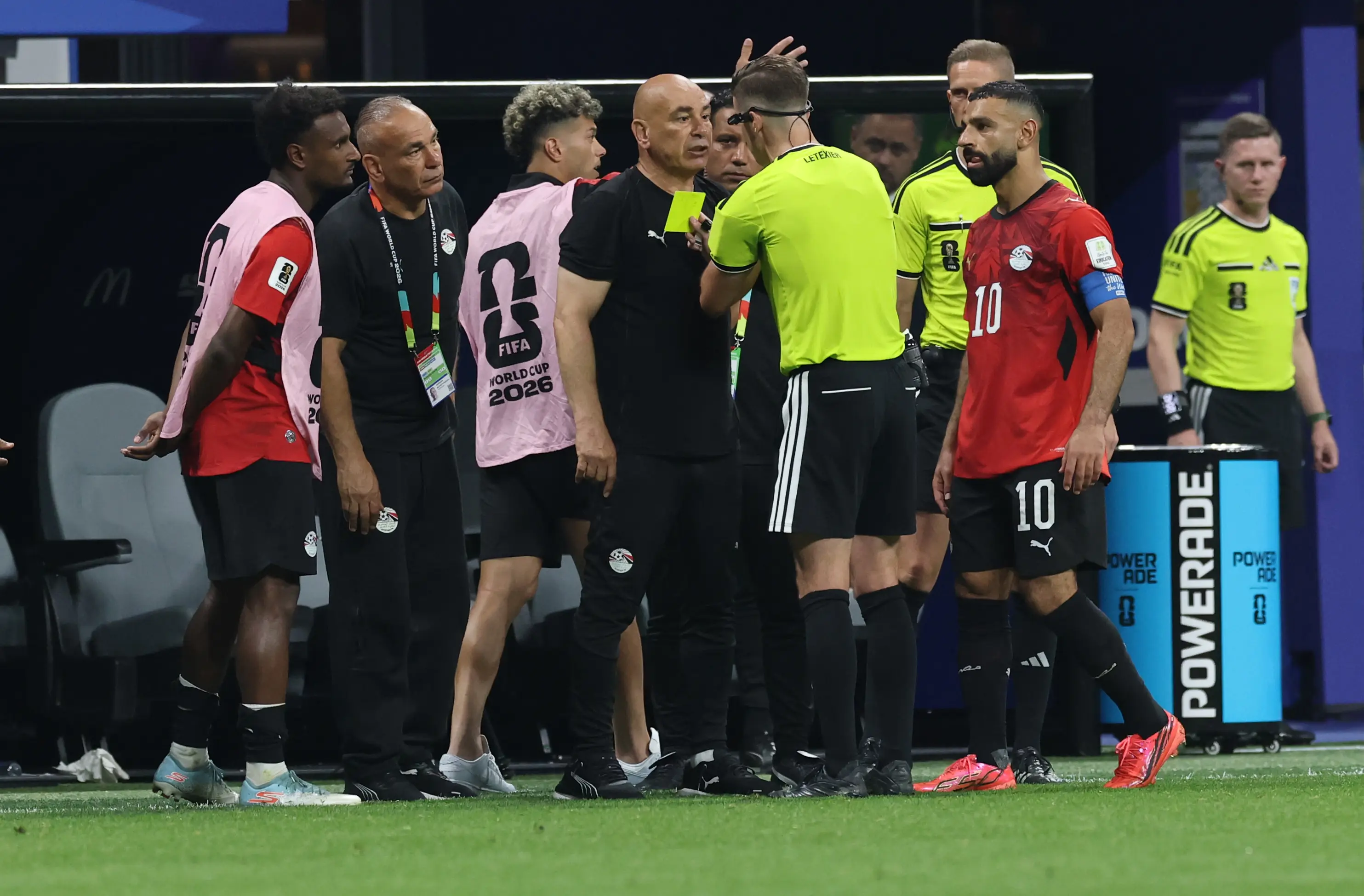 He was shown a yellow card (Ian MacNicol/Getty Images)