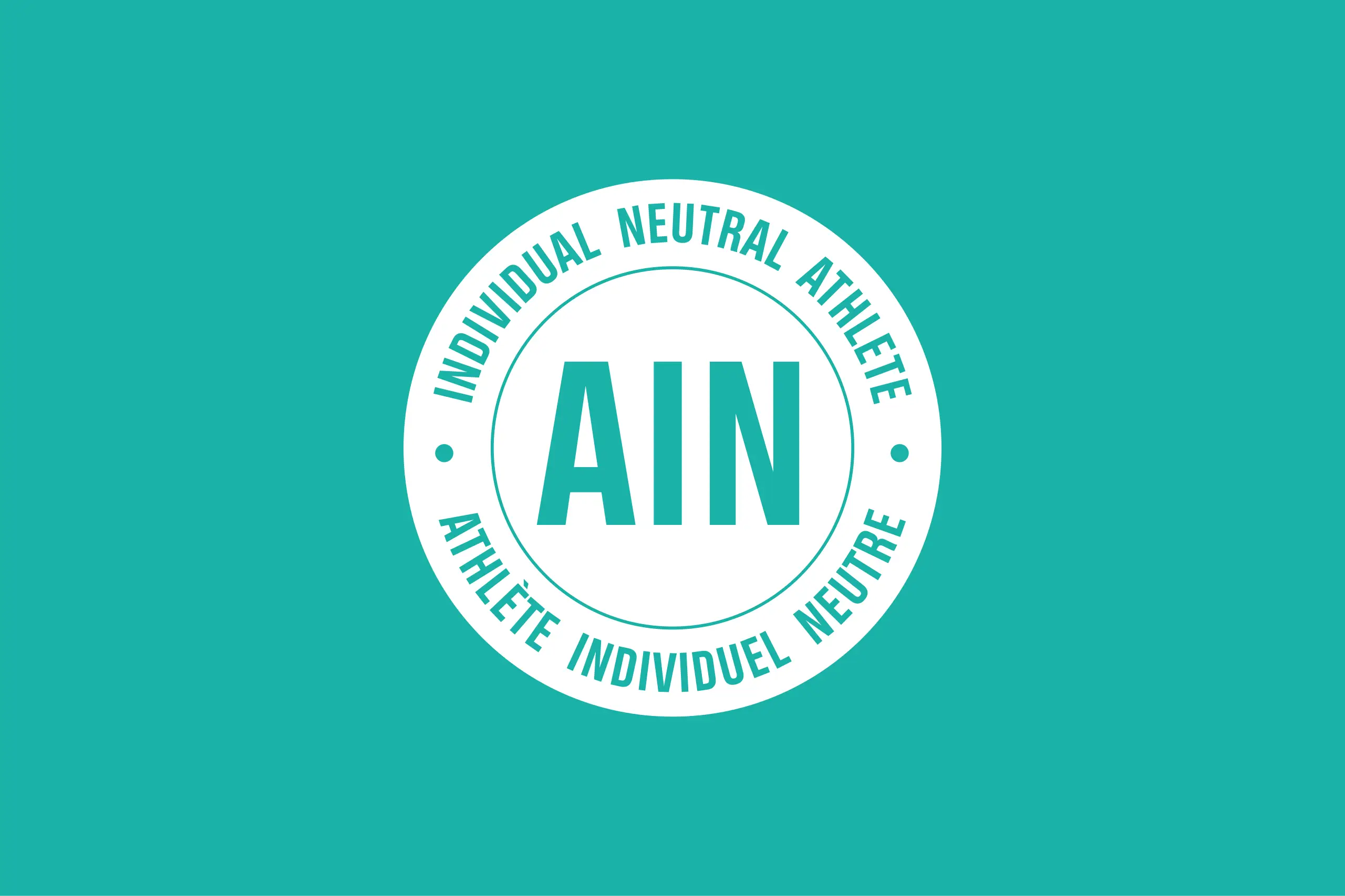 The AIN flag will be used to represent athletes from Russia and Belarus this month (IOC)