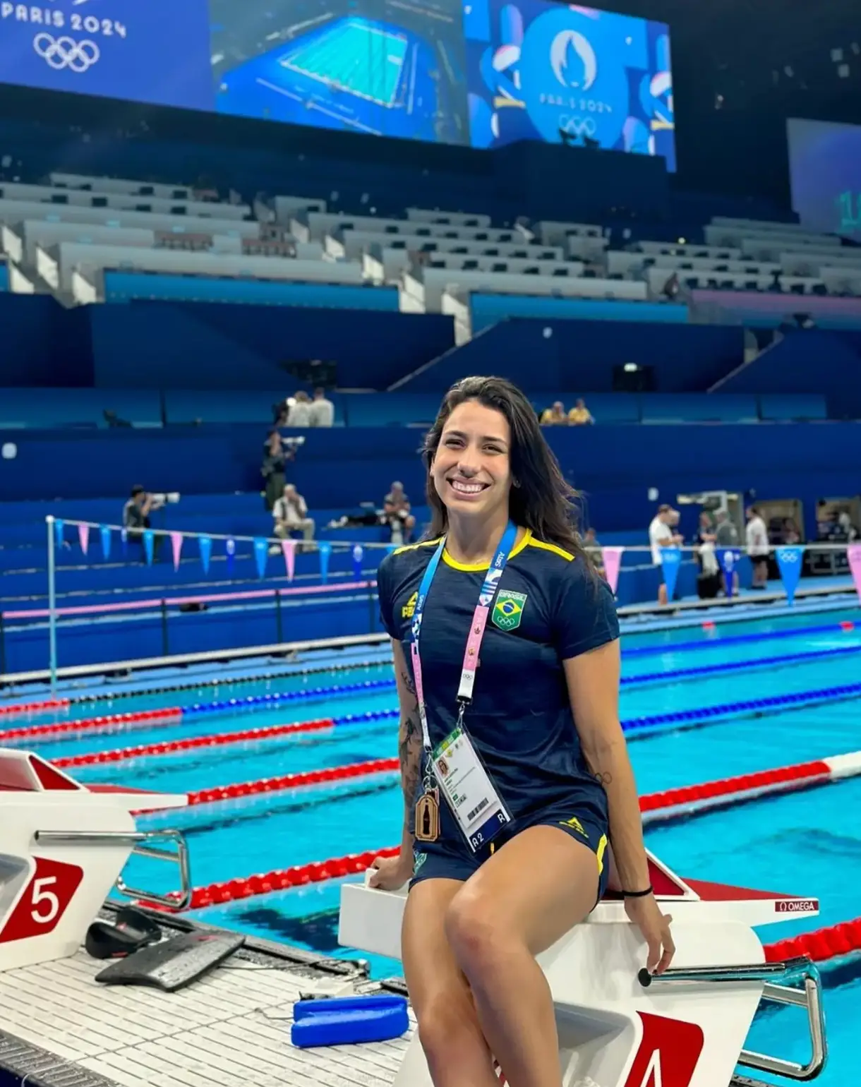Brazilian swimmer Ana Carolina Vieira has been sent home from the Olympics. (Instagram/@_anavieeiraa)