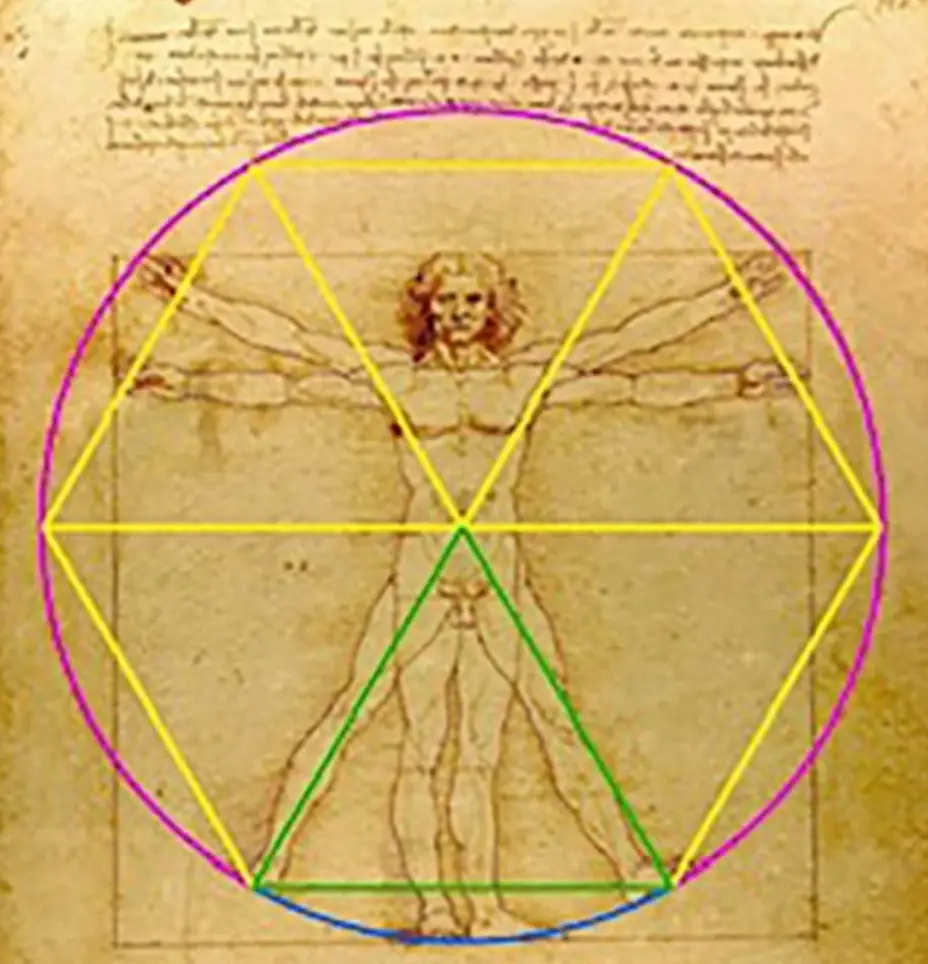 See the near-perfect triangle? Da Vinci cracked it centuries before anyone else did (Robert Mac Sweeney/Journal of Mathematics and the Arts)