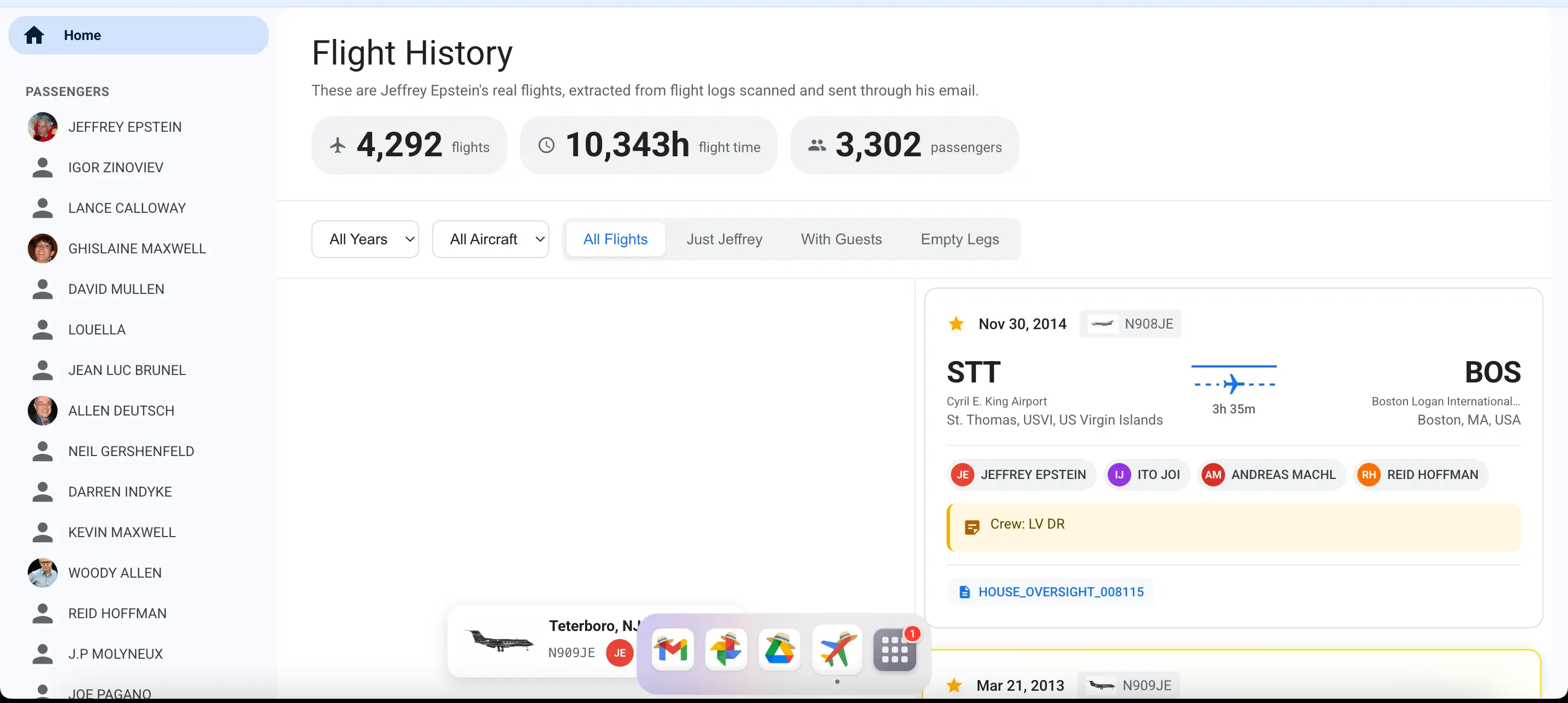 JFlight shows his flight logs (JFlight)