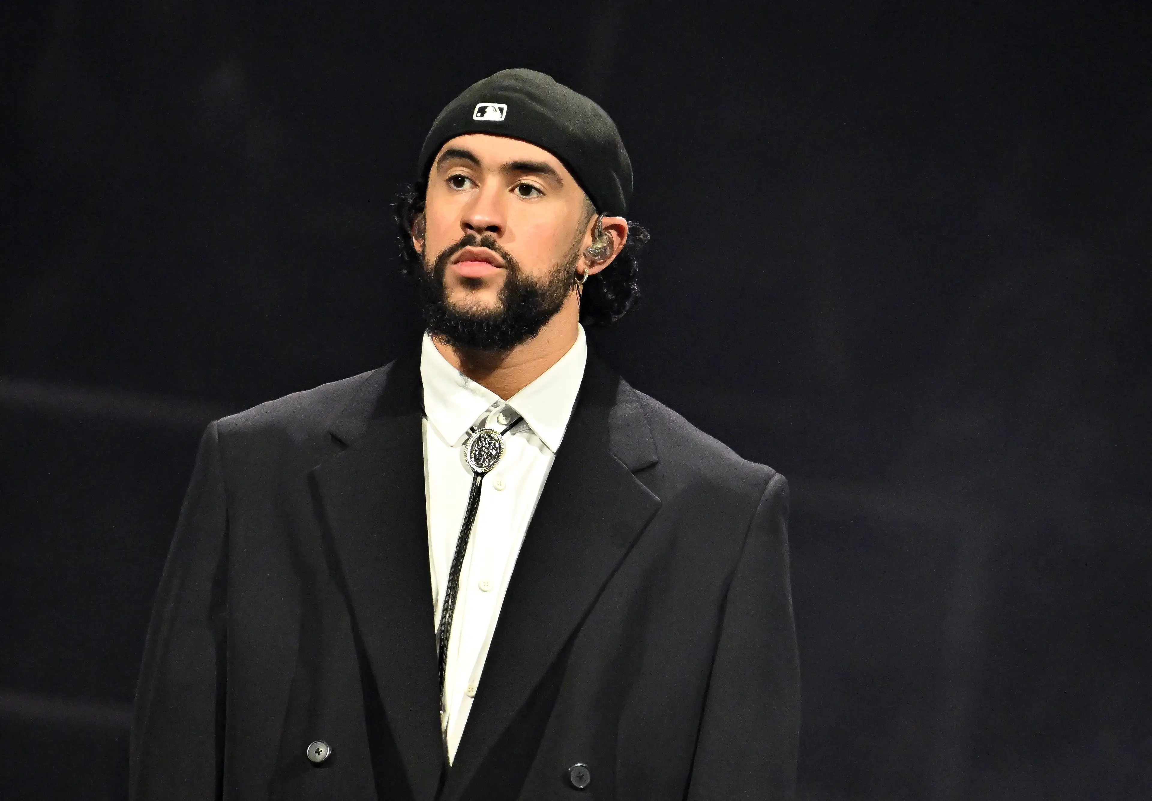 Bad Bunny is headlining the official halftime show (Paras Griffin/Getty Images)