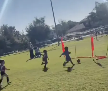 Footage of Nevada playing the match was shared online (Nevadaney10/Instagram)