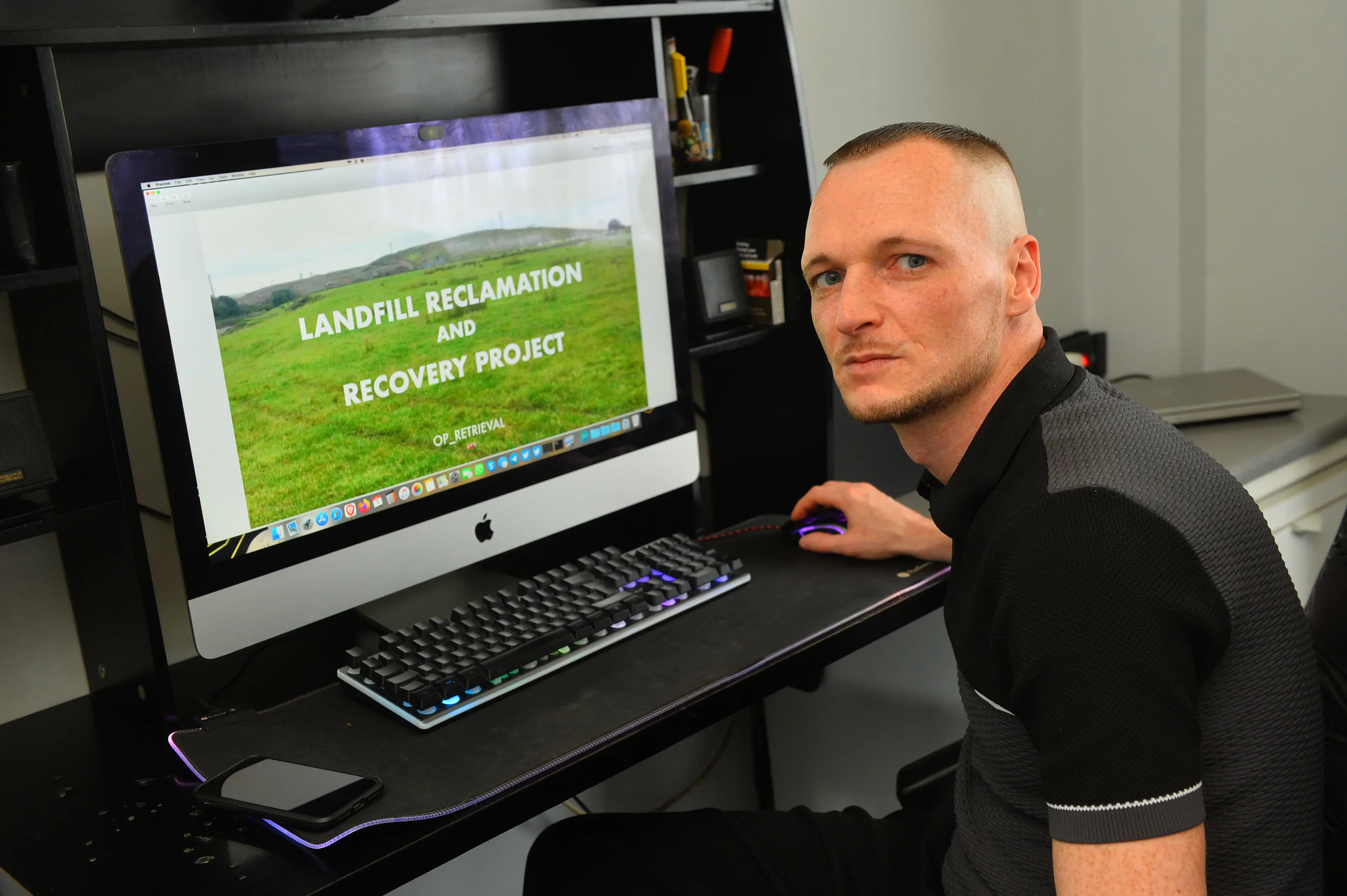 Having learned that the council is planning on closing the landfill site in the next couple of years he's now hoping to buy the land. (Wales News Service)