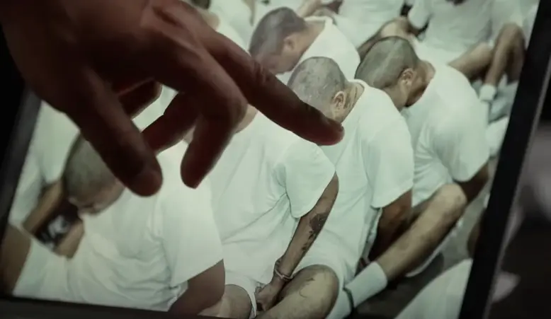 Suarez's family share a picture of him taken from inside CECOT (YouTube/Sky News)