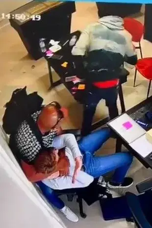 Chilling CCTV footage captured the incident on camera (The London Watch Company)