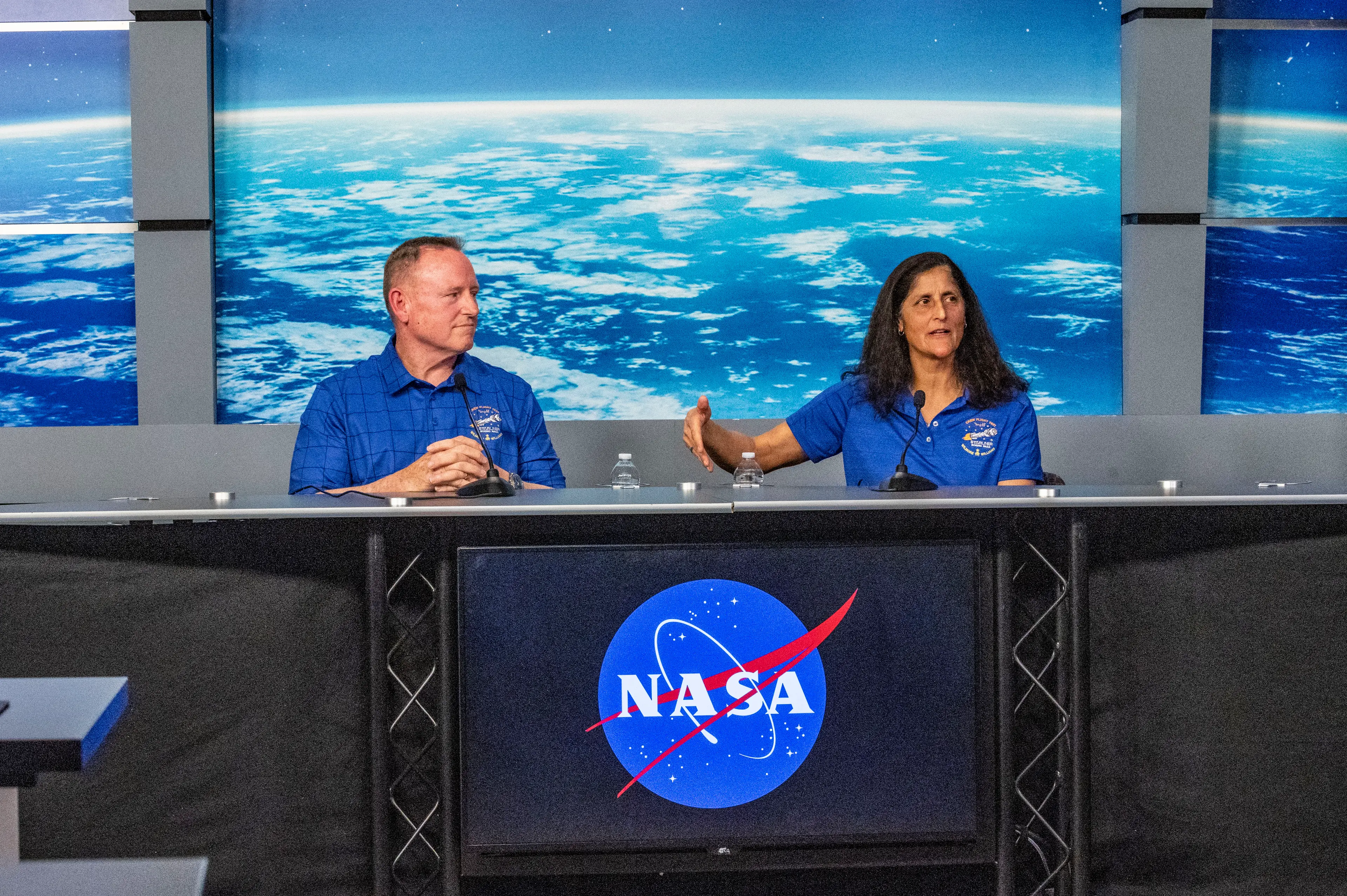 Barry Wilmore and Sunita Williams are overdue to return to Earth. (Kirk Sides/Houston Chronicle via Getty Images)