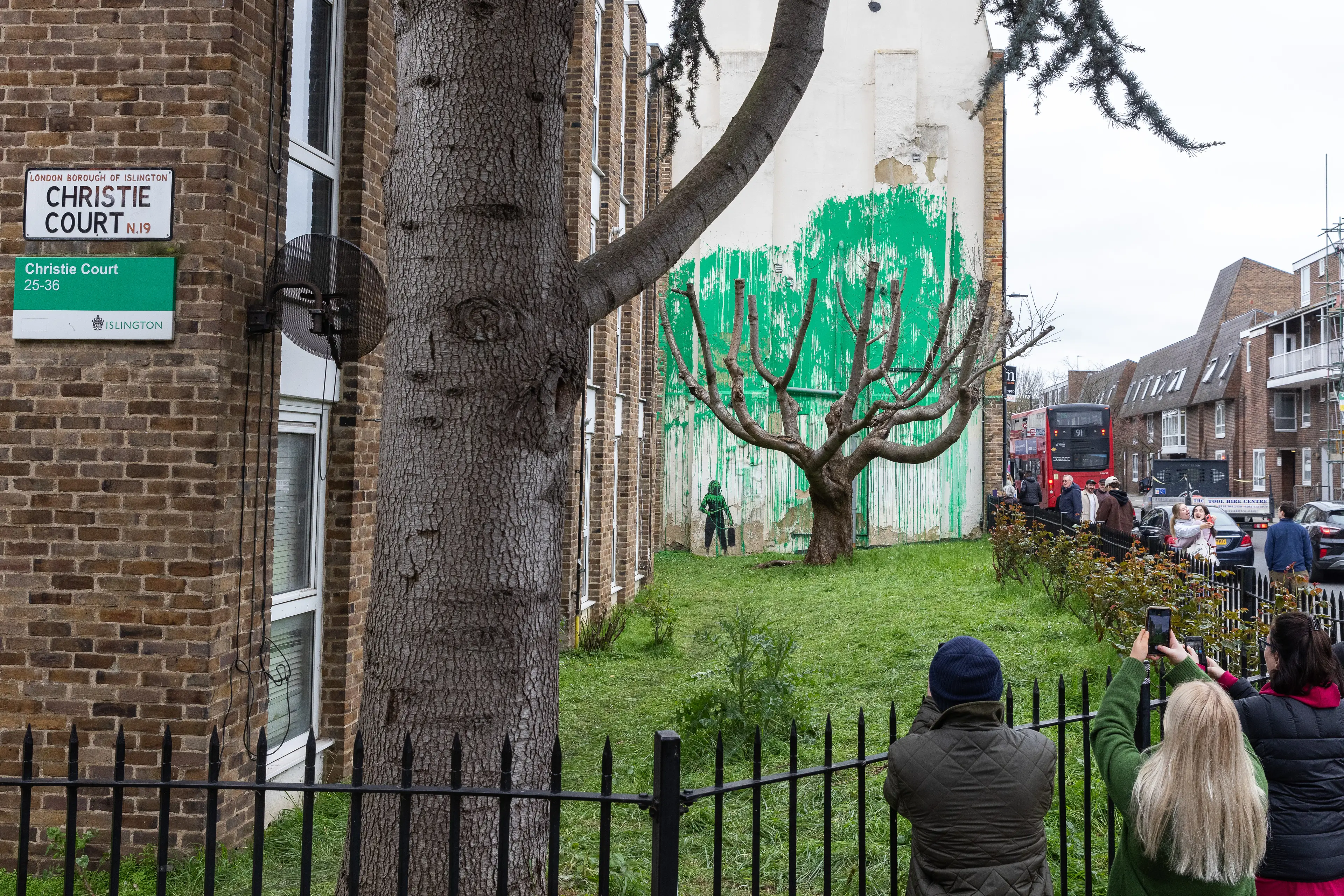 The recent Banksy mural in Finsbury Park.