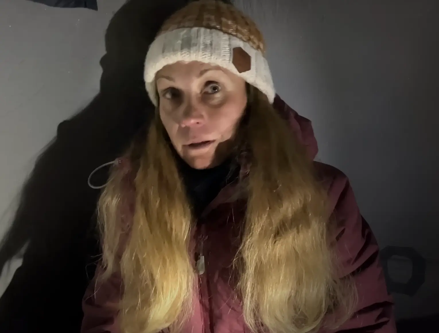 47-year-old Natalia Nagovitsina has been trapped on a mountain since 12 August (YouTube/ Dmitry Sinitsyn)