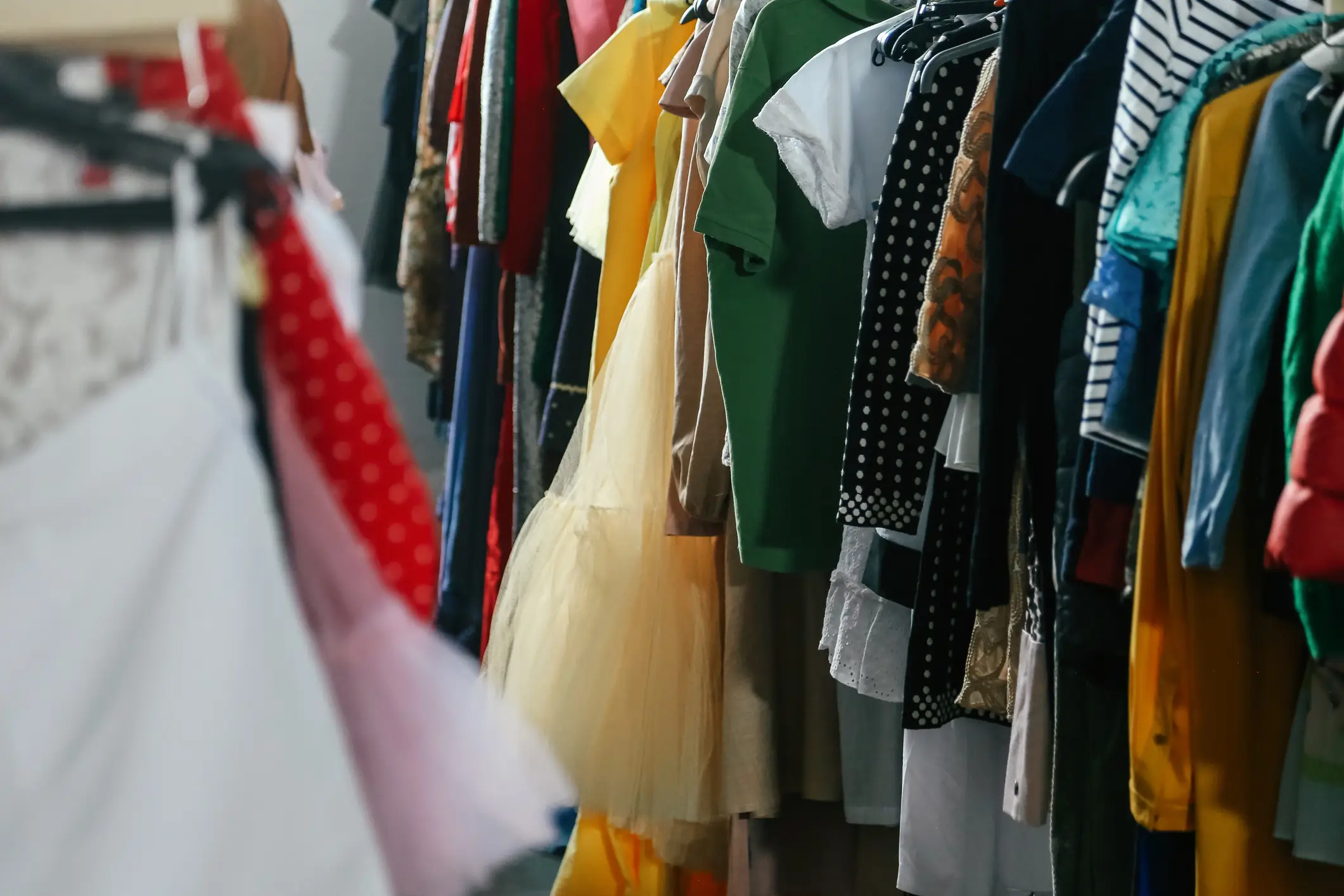 She had to comb through the racks to retrieve her clothes (Getty Stock)