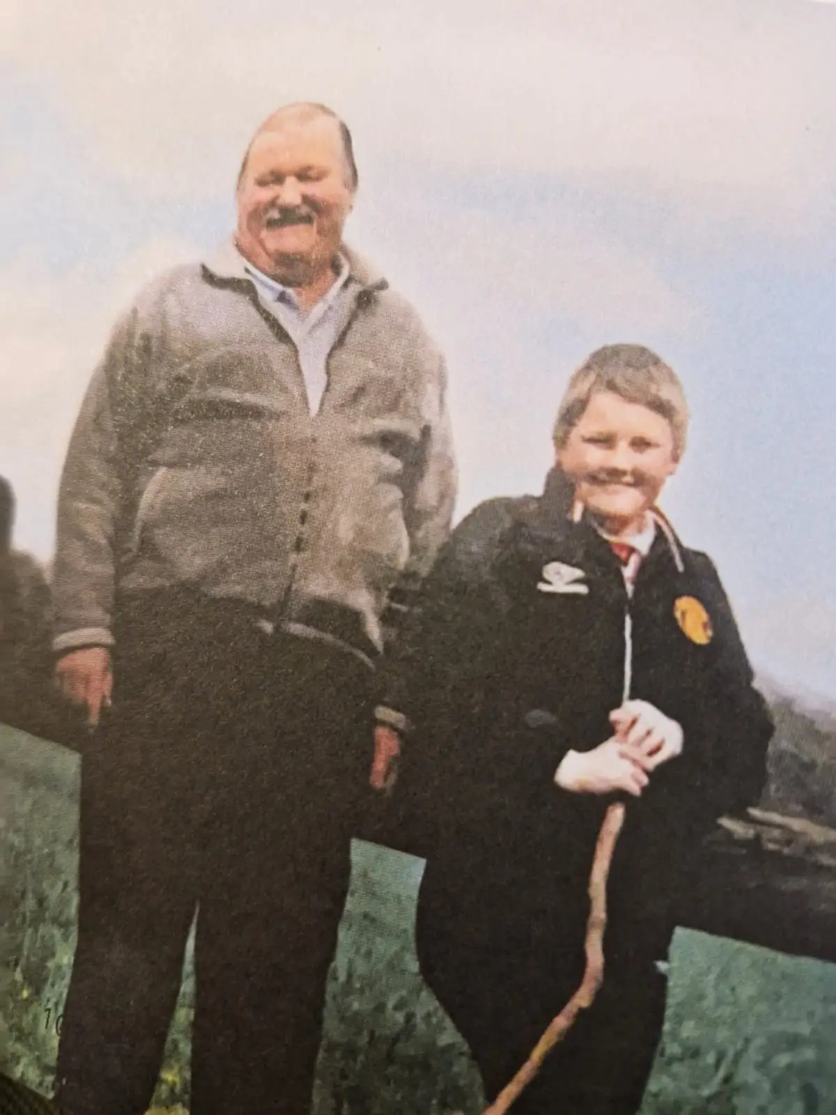 Kaleb with his grandad (Kaleb Cooper / It's A Farming Thing / Quercus)