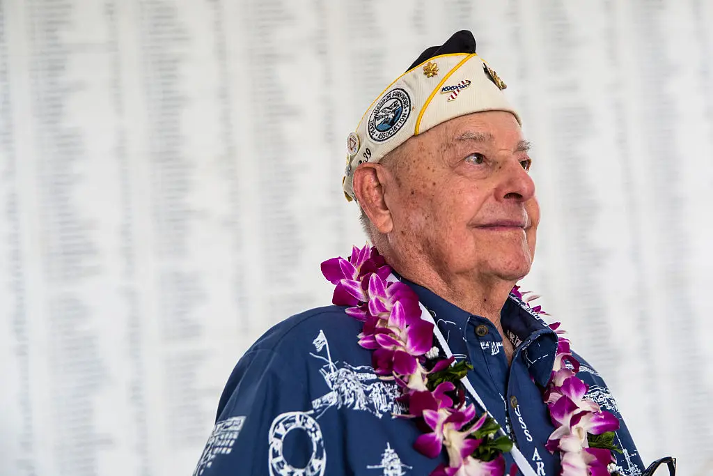 USS Arizona survivor Lou Conter (Kent Nishimura/Getty Images)