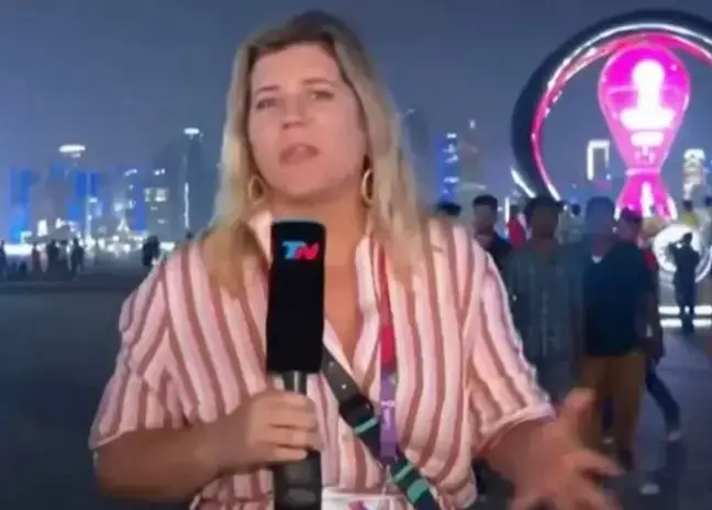 The reporter was faced with quite the predicament.