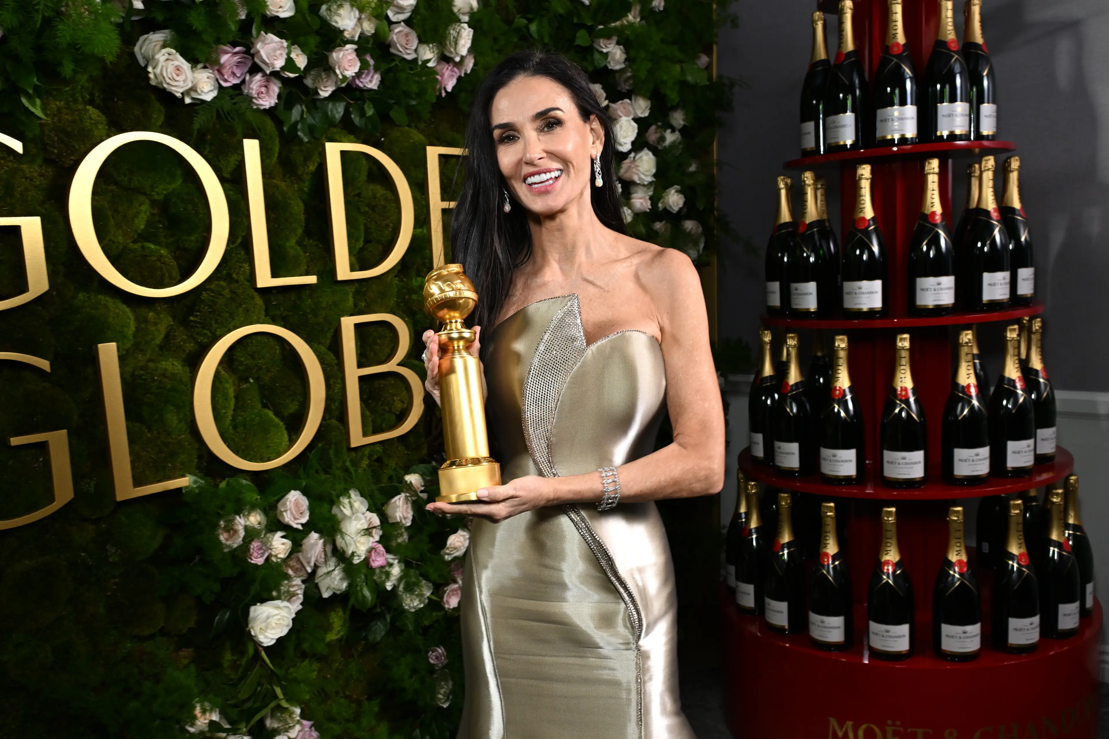 It's the first major solo award in Demi Moore's career (Michael Kovac/Getty Images for Moët & Chandon)
