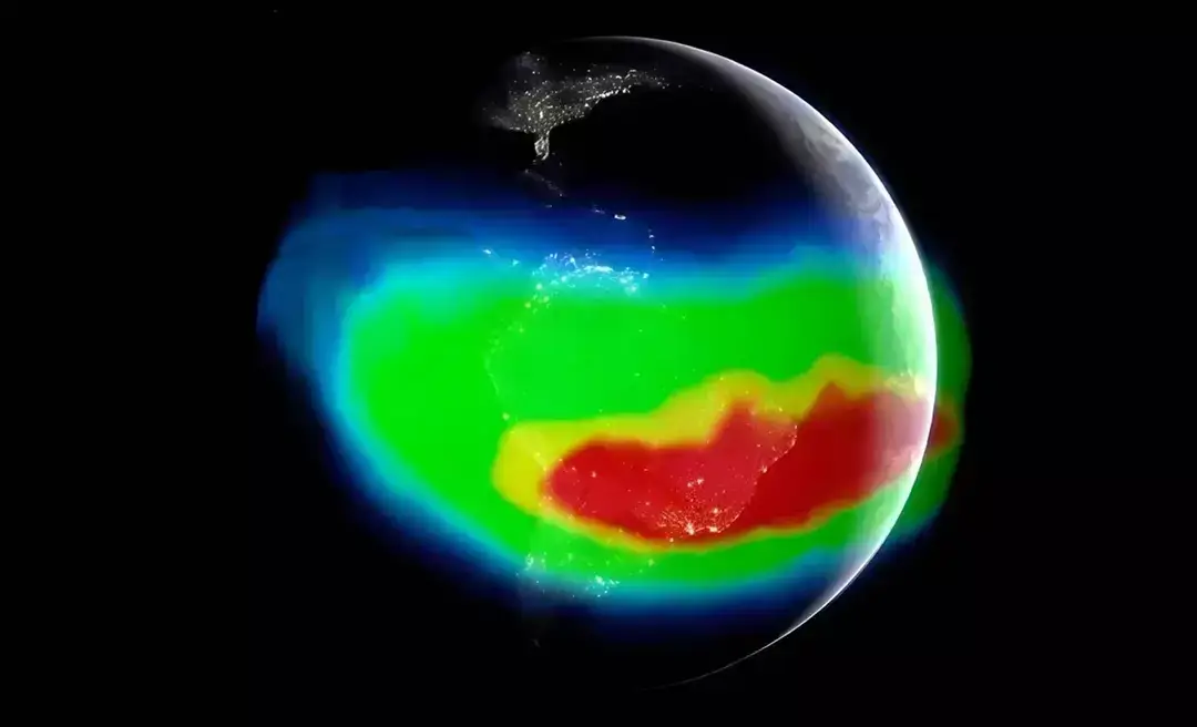 The South Atlantic Anomaly on planet Earth (NASA’s Goddard Space Flight Center)