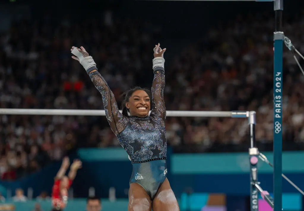 Simone Biles and Suni Lee took the Team USA's spots in the all-around final with their stellar performances during qualifying. (Aytac Unal/Anadolu via Getty Images)