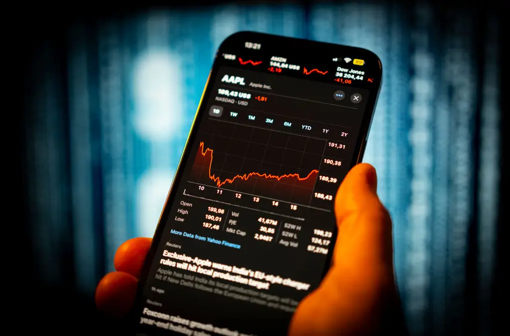 Apple's share price has gone down this year (Jaap Arriens/NurPhoto via Getty Images)