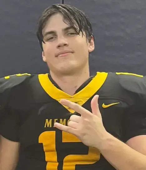 High school athlete Austin Metcalf, 17, was stabbed to death during a track and field meet at Kuykendall Stadium in Texas (Family Handout)