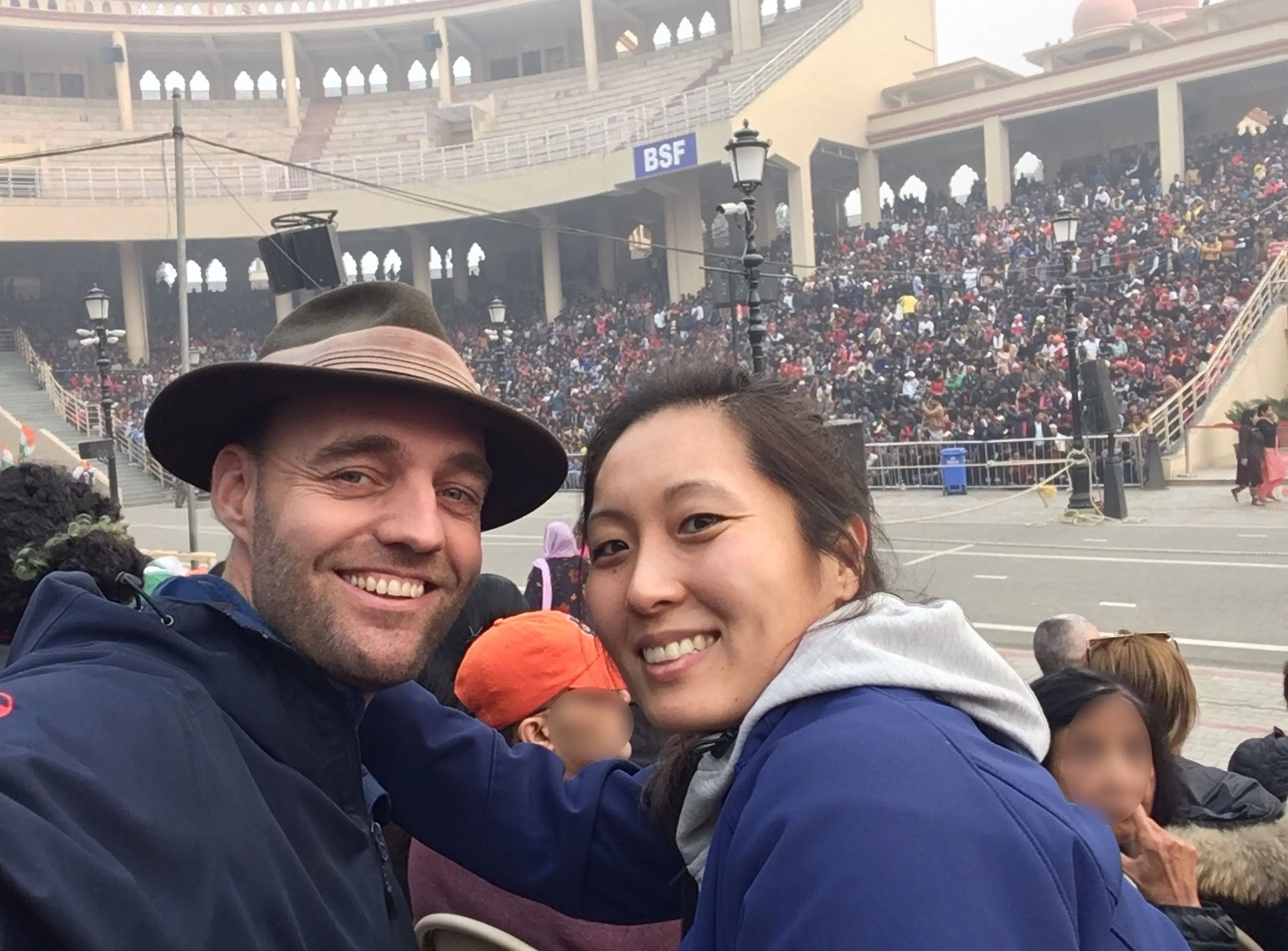 His wife has flown out to see him 27 times during his adventure.