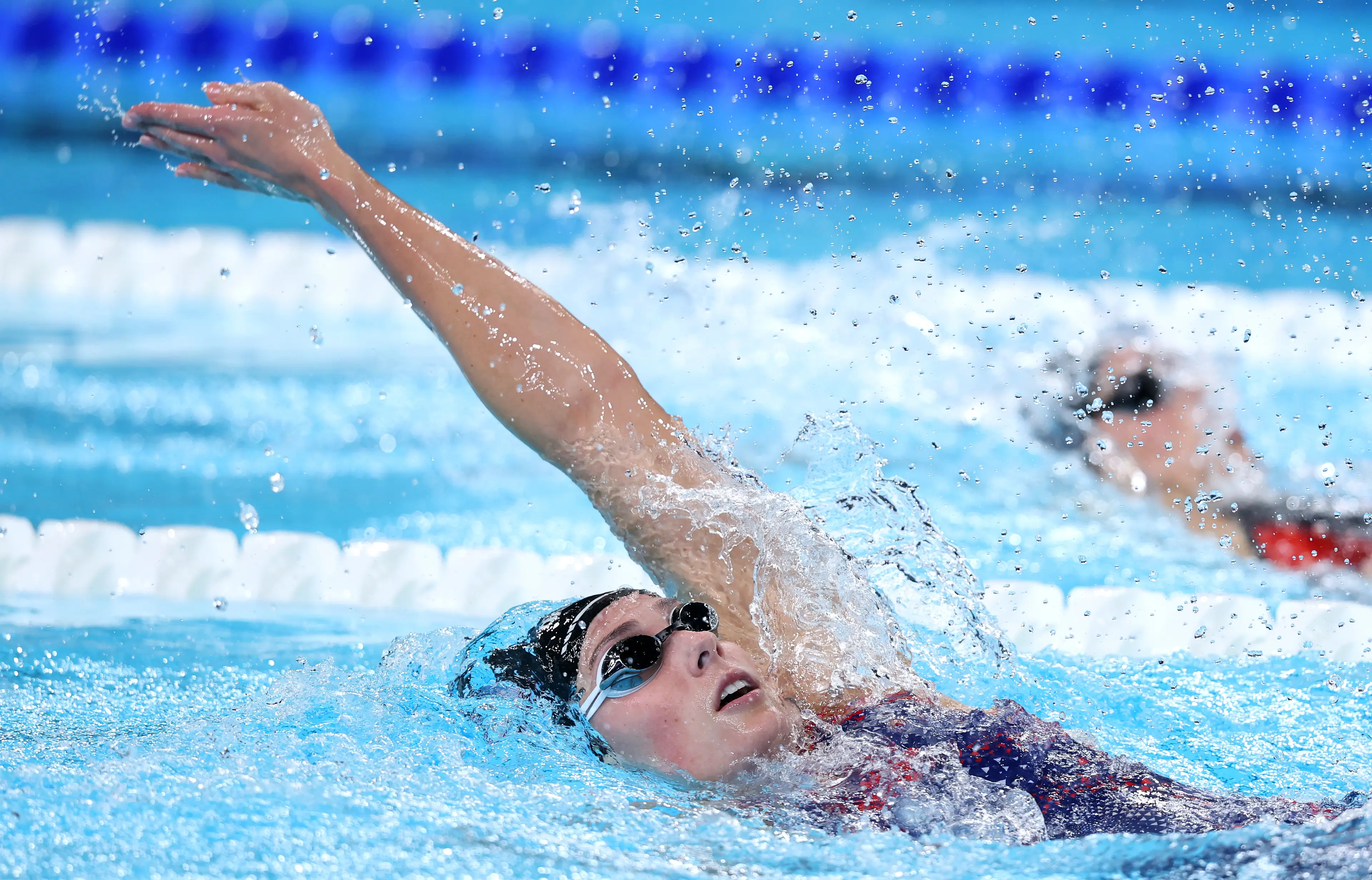 The US swimmer committed an illegal turn at the halfway point. (Maddie Meyer/Getty Images)