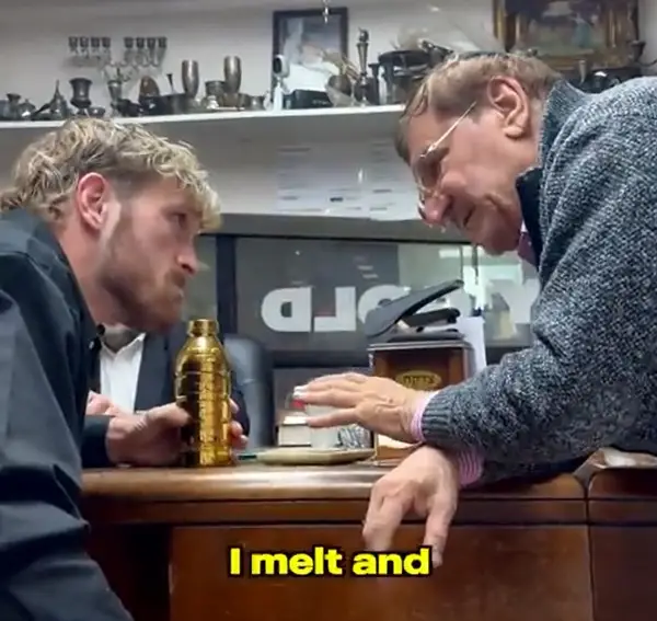 The pawnbroker didn't offer Logan Paul anywhere near as much as he wanted for the gold bottle.