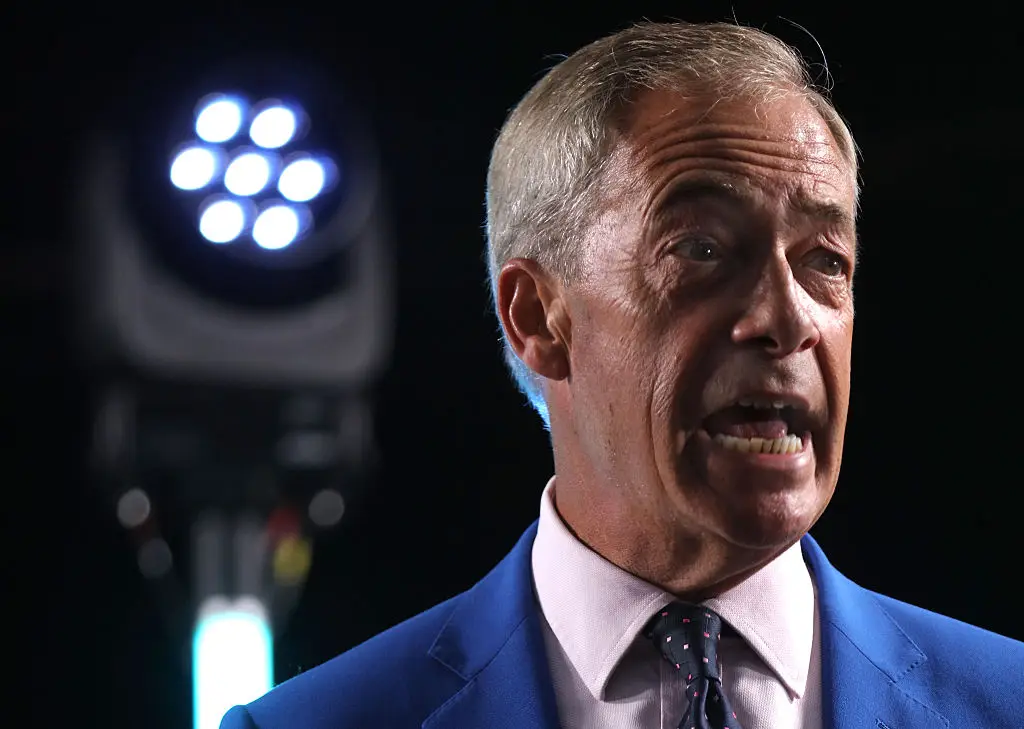 Nigel Farage promised he would make an announcement about his 'future in public life' (Martin Pope/Getty Images)