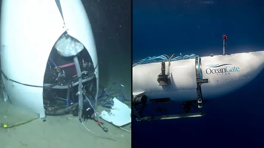 Reason Titan sub was largely still intact as video of wreckage after implosion is released