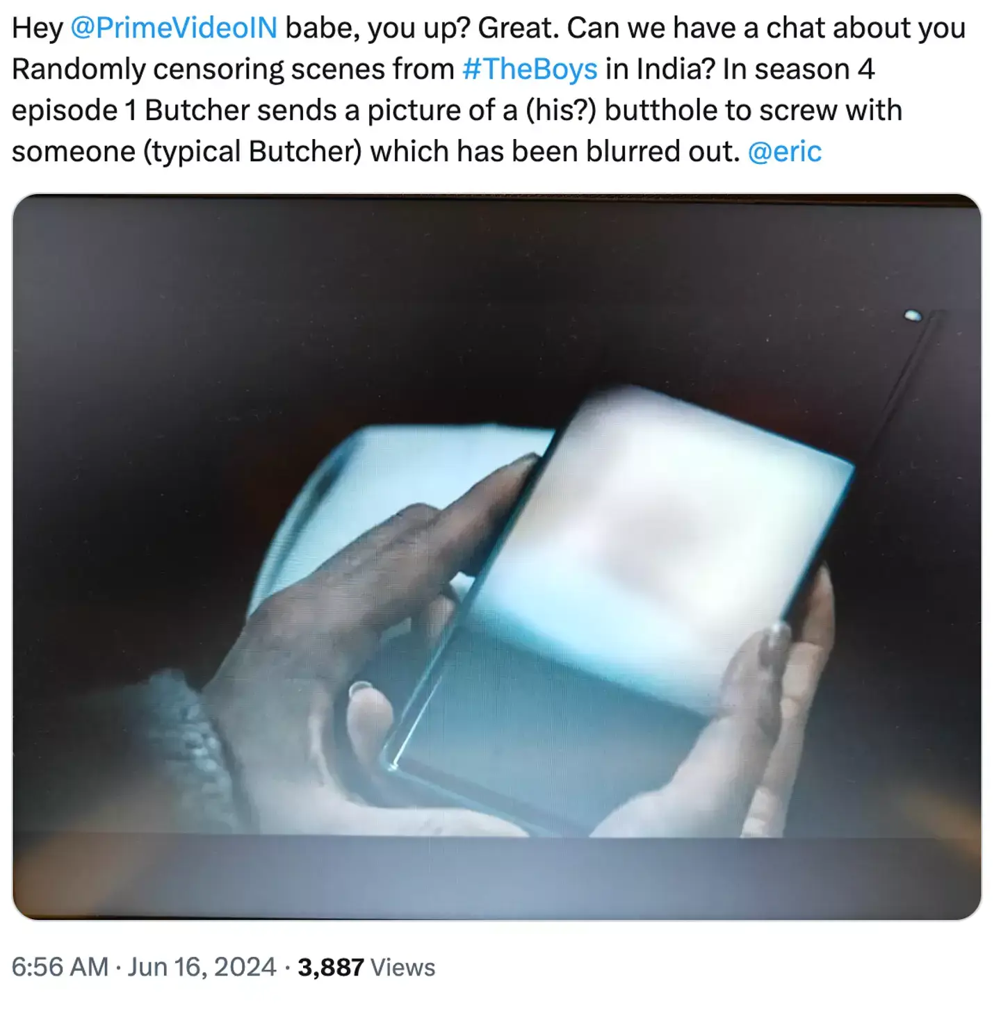 This is what The Boys fan saw in India (X)