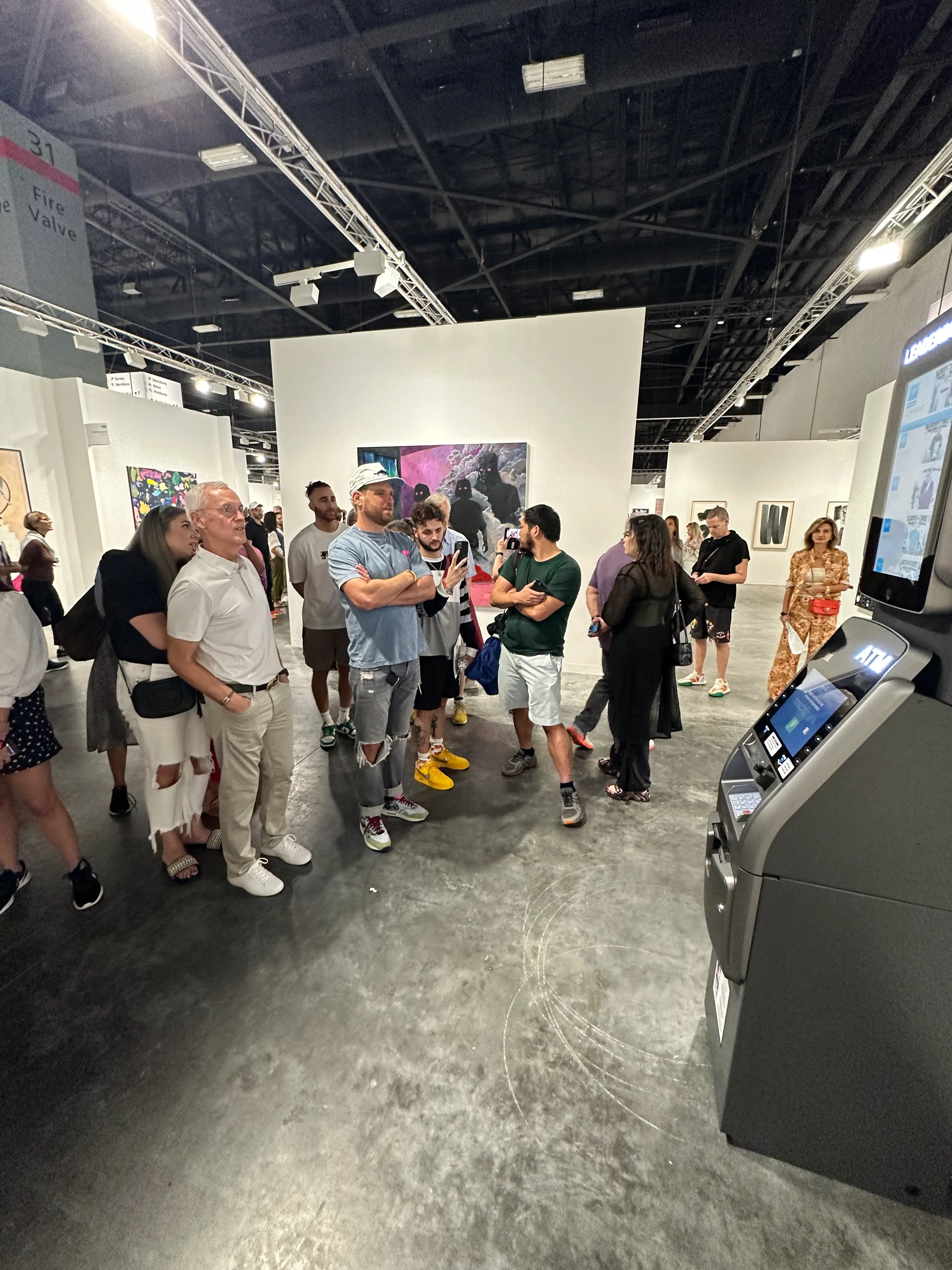 The ATM brought in quite the crowd.