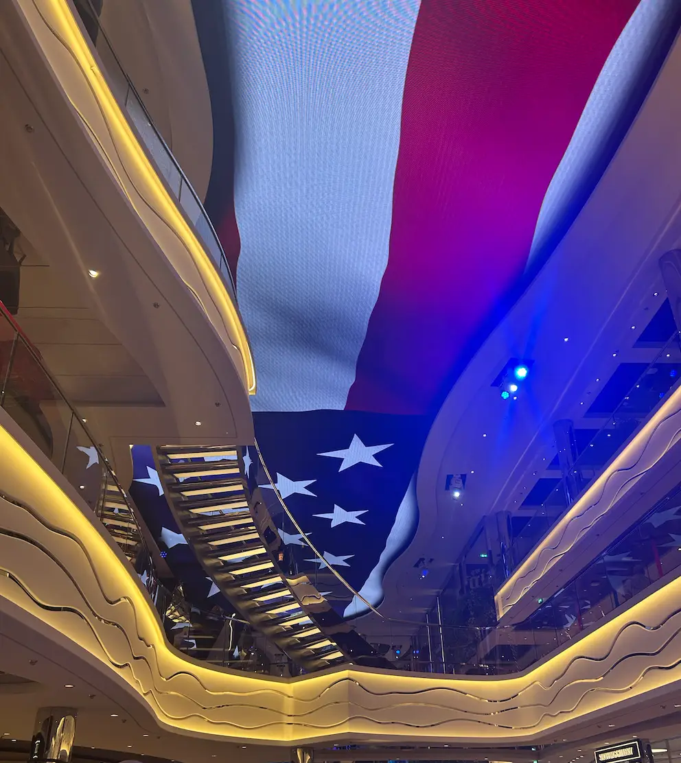 As you can see, World America was designed with 'the American guest in mind' (LADbible)