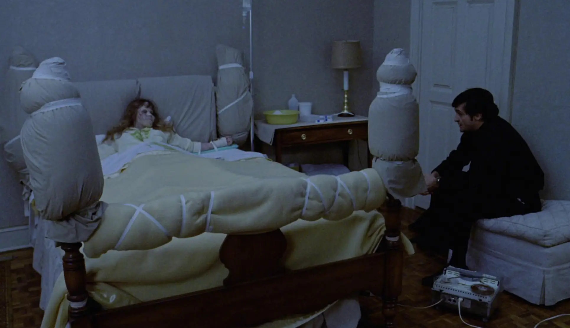 Blair was seriously injured during filming of The Exorcist.