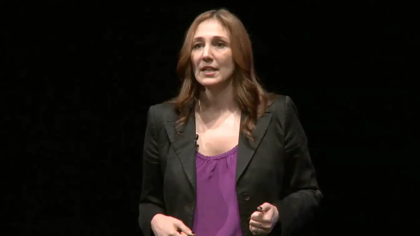 Nicole Daedone during her TEDx talk (YouTube/TEDx Talks)