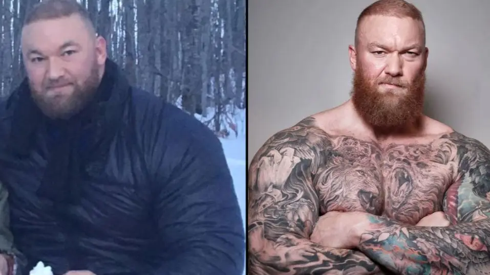 People in stitches at picture of The Mountain holding a regular mug