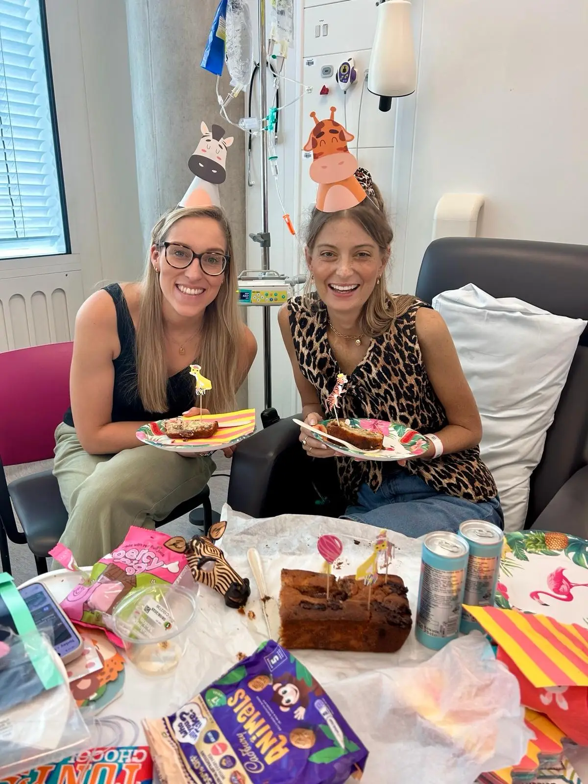 Flo has found her 'chemo parties' helped her friends and family understand what getting treatment for cancer really looked like (Handout)